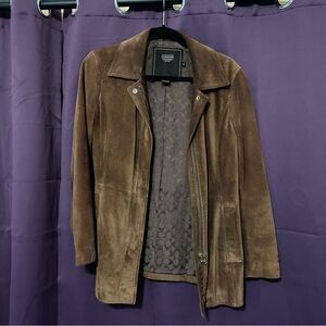 VINTAGE COACH SUEDE LEATHER JACKET COAT